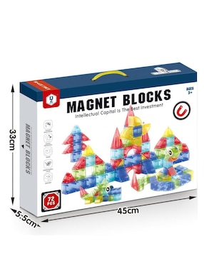 Pingüe Set de bloques de construcción magnéticos 3D hd143a