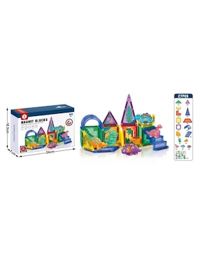 Pingüe Set de bloques de construcción magnéticos 3D hd145a