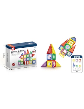 Pingüe Set de bloques de construcción magnéticos 3D hd381a