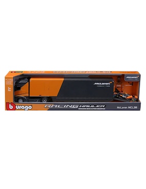 Set de vehículos Bburago mclaren mcl38 Mercedes-Benz Actros Gigaspace