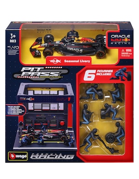 Pits Stop Diorama Bburago Red Bull Racing