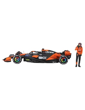 Automóvil Bburago mclaren mcl38 del gran premio de miami 2024, con el piloto oscar piastri (#81)