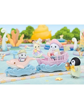 Puffy Foca y Cara Latte surcan las olas Sylvanian Families