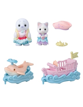 Puffy Foca y Cara Latte surcan las olas Sylvanian Families
