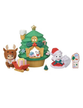 Case del árbol de Santa Sylvanian Families