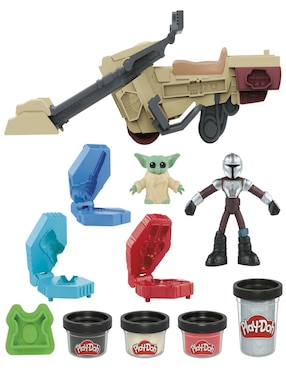 Speeder Lanzadora Play Doh Hasbro Star Wars: El Mandaloriano arte y manualidades infantil unisex