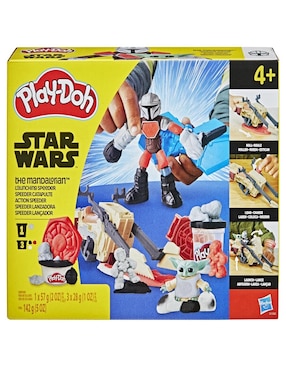 Speeder Lanzadora Play Doh Hasbro Star Wars: El Mandaloriano arte y manualidades infantil unisex