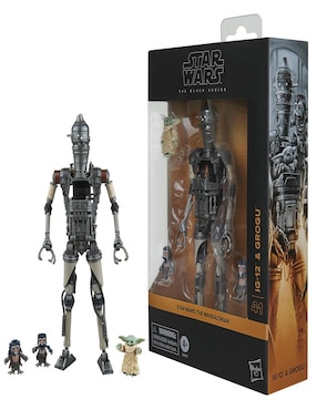 Set figuras acción articulada Star Wars The Mandalorian IG-12 With Grogu collectors Star Wars