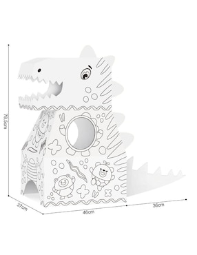 Botarga y pullover de cartón para pintar dinosaurio Pingüe