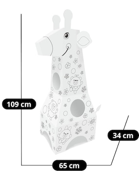 Botarga y pullover de cartón para pintar jirafa Pingüe
