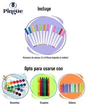 Botarga y pullover de cartón para pintar unicornio Pingüe
