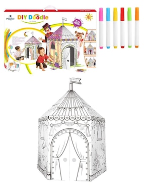 Casa de juguete para armar y pintar, carpa de circo Pingüe