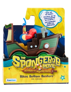 Figura de colección Don Cangrejo Bob Esponja con movimiento