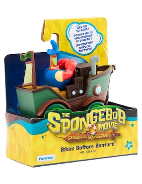 Figura de colección Don Cangrejo Bob Esponja con movimiento