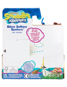 Figura de colección Don Cangrejo Bob Esponja con movimiento
