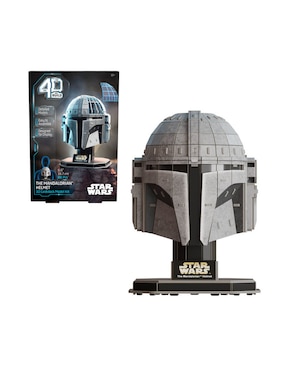 Rompecabezas 4D Star Wars Casco The Mandalorian Spin Master 88 piezas