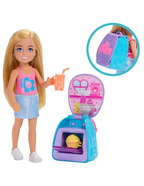 Set muñecas Mattel Barbie Chelsea Mochila para Hornear Cupcakes