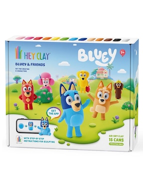 Set Arcilla Para Moldear Hey Clay Bluey