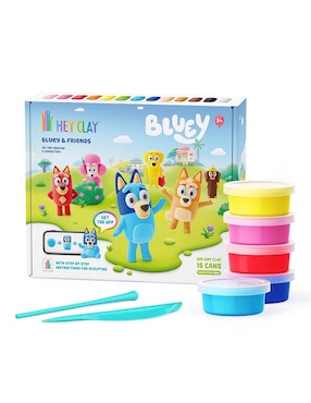 Set Arcilla Para Moldear Hey Clay Bluey