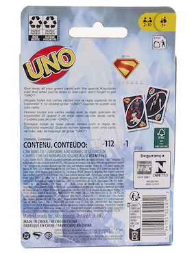 Uno superman juego de mesa