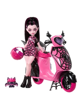 Muñeca Fashion Monster High Draculaura con scooter