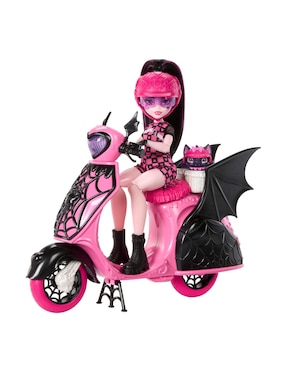 Muñeca Fashion Monster High Draculaura con scooter