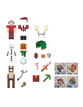 Figura de acción articulada Navidad limitada Minecraft