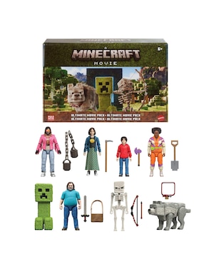 Set figuras acción articulada Minecraft Movie limitada Minecraft articulado