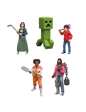 Set figuras acción articulada Minecraft Movie limitada Minecraft articulado