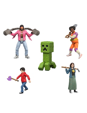 Set figuras acción articulada Minecraft Movie limitada Minecraft articulado