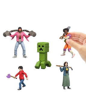 Set figuras acción articulada Minecraft Movie limitada Minecraft articulado