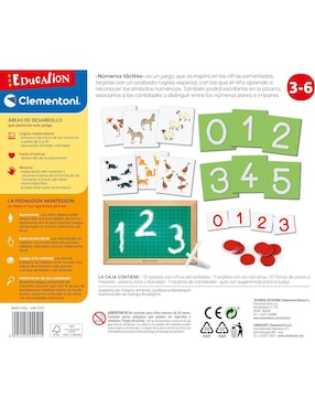 Números Táctiles Montessori Clementoni