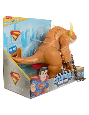 Figura de acción articulada dc super friends superman kaiju clash edición limitada imaginext con luz y sonido
