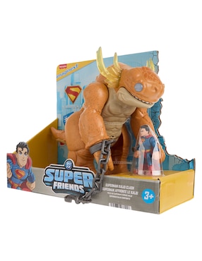 Figura de acción articulada dc super friends superman kaiju clash edición limitada imaginext con luz y sonido