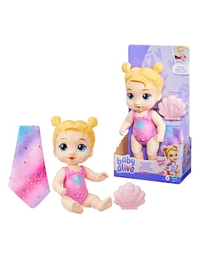 Bebé Baby Alive Harper Hugs Chapuzón de sirena