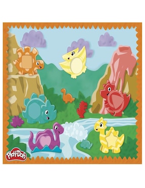 Set Dinosaurio Formas y Colores Play Doh
