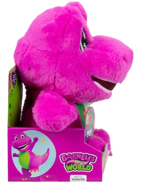 Peluche de Barney dinosaurio Mattel que canta de 26.98 cm