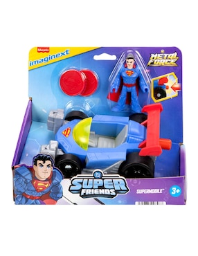 Set figuras acción articulada DC Super Friends Superman Imaginext