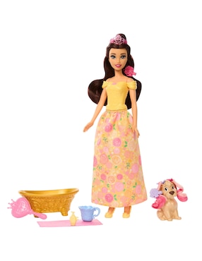 Muñeca disney princesas Mattel Hora del baño con bella