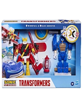 Set figuras acción articulada Sonic Wingtail y Blue Booster especial Transformers
