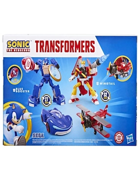 Set figuras acción articulada Sonic Wingtail y Blue Booster especial Transformers