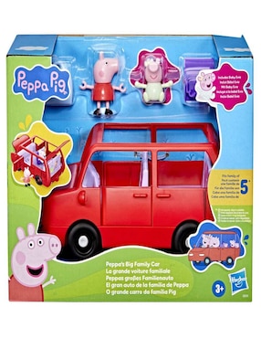 Set figuras de juguete El gran auto de la familia de Peppa Peppa Pig