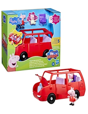 Set figuras de juguete El gran auto de la familia de Peppa Peppa Pig