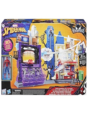 Set figuras acción articulada VenomVersus Ciudad Aráncida! Marvel