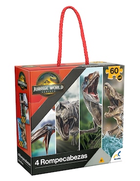 Rompecabezas Jurassic World 4 en 1 Novelty 240 piezas
