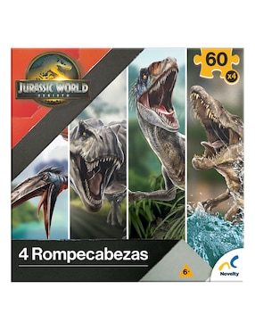Rompecabezas Jurassic World 4 en 1 Novelty 240 piezas