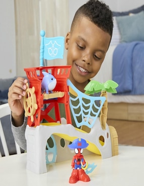 Set figuras de juguete articulada Spidey and His Amazing Friends Isla Spidey especial Hasbro