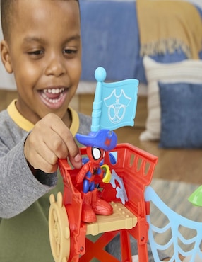 Set figuras de juguete articulada Spidey and His Amazing Friends Isla Spidey especial Hasbro