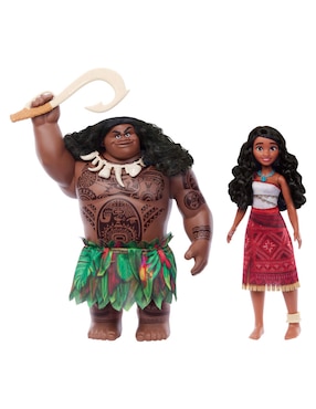 Set muñecas Moana 2 Disney Moana y Maui