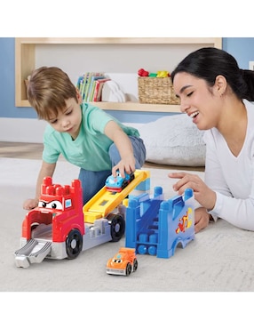 Mega Bloks Fisher-Price Grúa ¡Construye y Compite! JFR29